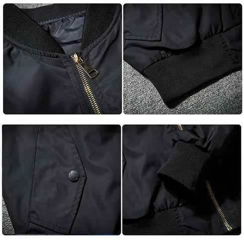 Luxury Dragon Embroidered Bomber Jacket Men – Oversized Sukajan Pilot Coat 2025